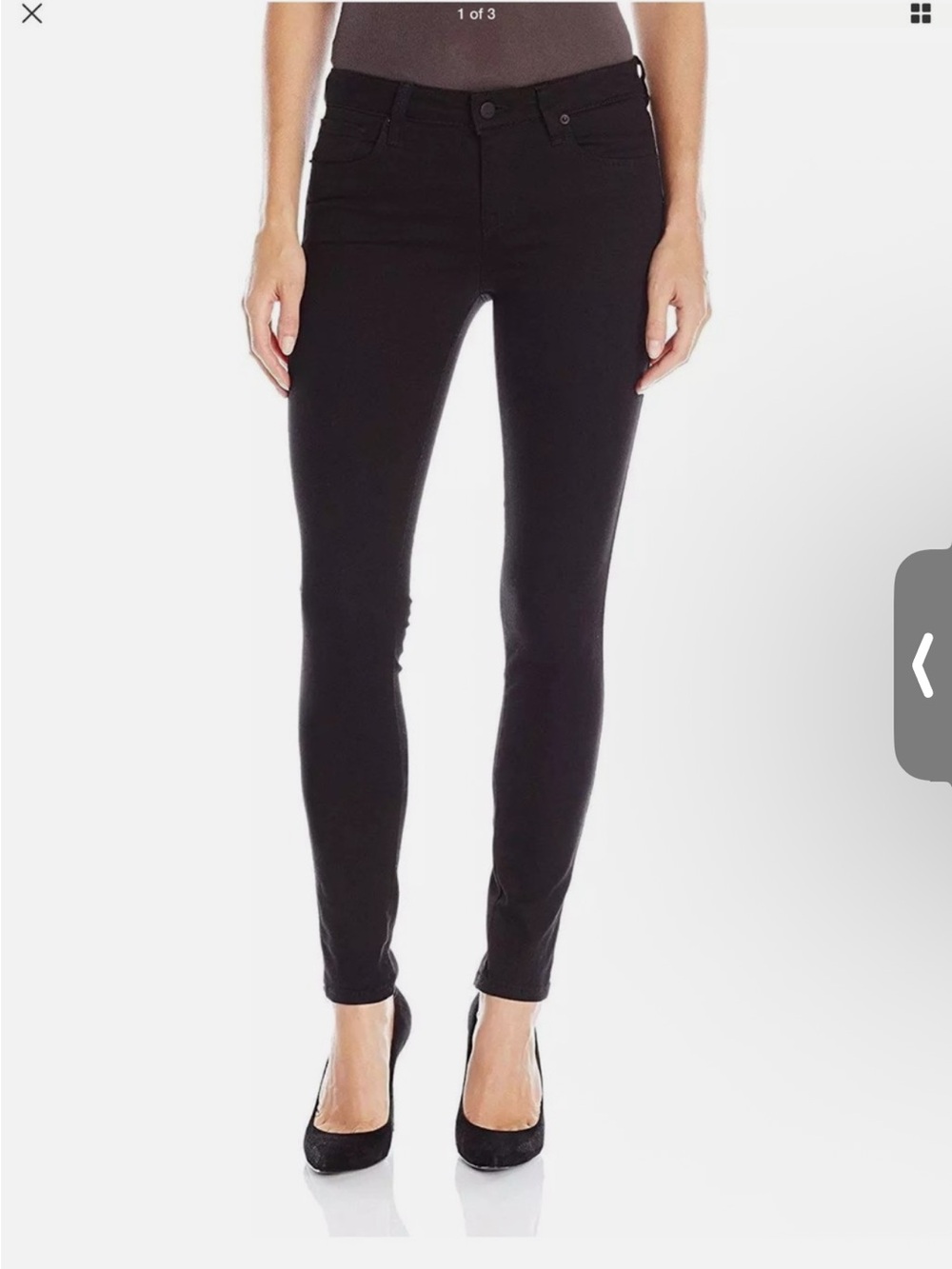 Genetic Denim Black Ankle Crop Skinny Jeans